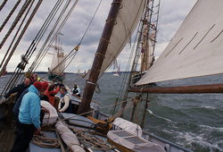 Martha har vind i sejlene under Limfjorden Rundt - foto Kirsten Roesen Søndergaard