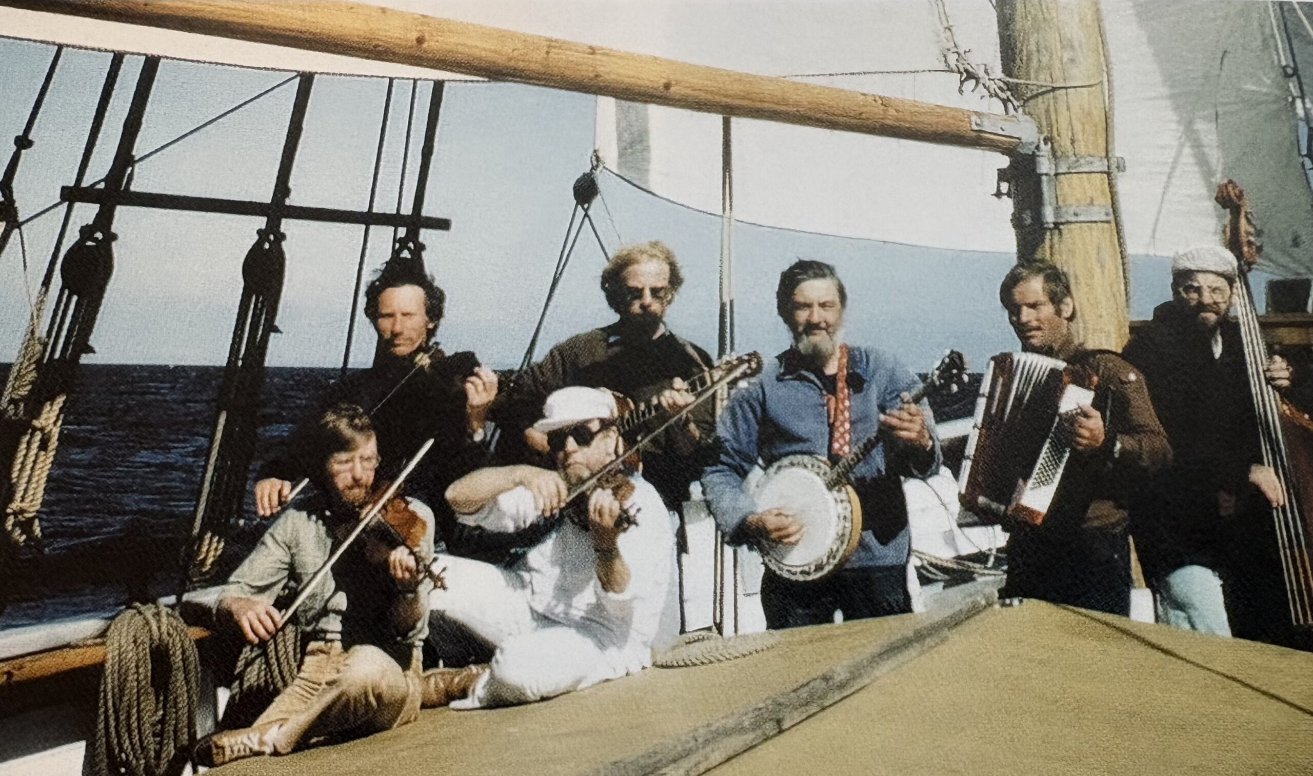 Bramsejlerne på tur Sjælland Rundt i 1984.